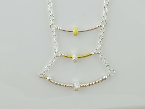 Fidget Necklace - Sterling Silver - Ladder to figet
