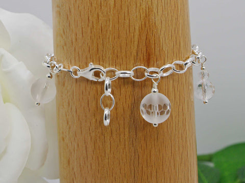 Rounds of Quartz Sterling Silver Bracelet Jewellery by Linda