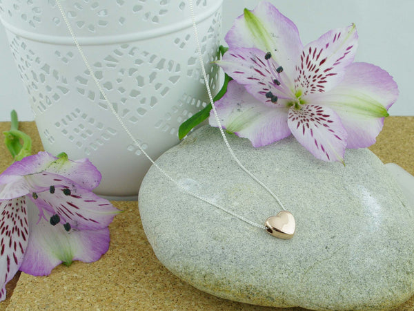 Rose Heart Sterling Silver Jewellery by Linda Necklace