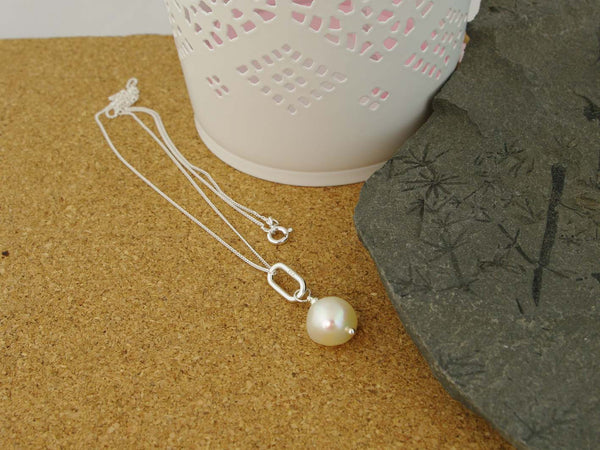 Simplicity Necklace - Cultured Pearl and Sterling Silver necklace from Jewellery by Linda