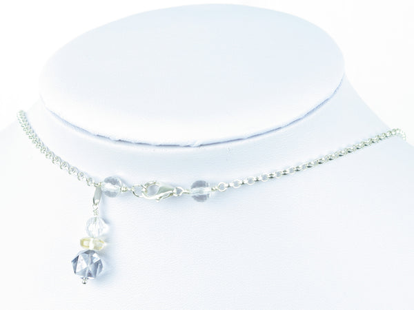 Blue Heaven necklace - quartz & citrine, sterling silver