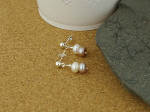 Classic Vintage Earrings - Cultured Pearl Sterling Silver Earrings from Jewellery by Linda