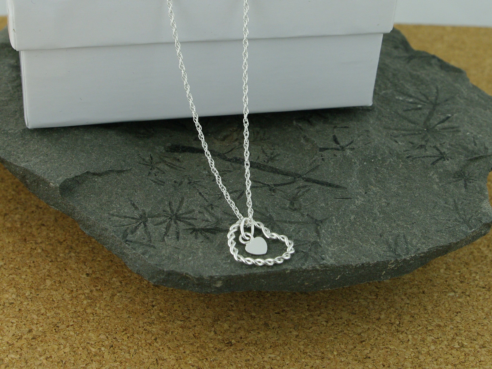 Jewellery by Linda Heart within Heart Sterling Silver Necklace