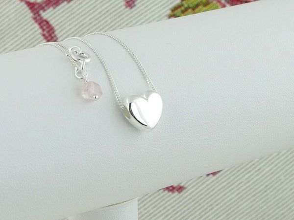 Smooth Heart Jewellery by Linda Silver Necklace